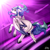 Size: 1000x1000 | Tagged: safe, artist:ohflaming-rainbow, imported from derpibooru, oc, oc only, oc:cosmic bubble, alicorn, pony, female, flying, glasses, mare, solo, two toned wings