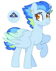 Size: 1556x1956 | Tagged: safe, artist:darlyjay, imported from derpibooru, oc, oc only, oc:toxic cloud, pegasus, pony, female, mare, simple background, solo, white background