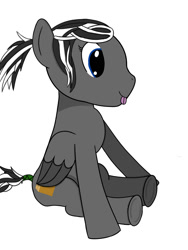 Size: 1500x2000 | Tagged: safe, artist:grimvaleart, imported from derpibooru, oc, oc only, pegasus, pony, sitting, solo