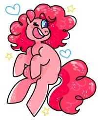 Size: 1280x1594 | Tagged: safe, artist:swineburst, imported from derpibooru, pinkie pie, pony, cute, one eye closed, wink