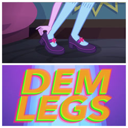 Size: 1936x1936 | Tagged: safe, edit, imported from derpibooru, screencap, sci-twi, twilight sparkle, eqg summertime shorts, equestria girls, monday blues, leg focus, legs, pictures of legs, teen titans go