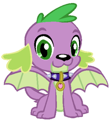 Size: 374x410 | Tagged: safe, artist:foreverbunkey123, imported from derpibooru, spike, spike the regular dog, dog, equestria girls, molt down, base used, male, simple background, solo, white background, winged dog, winged spike, wings