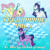 Size: 2000x2000 | Tagged: safe, artist:foolgirl, imported from derpibooru, fluttershy, rarity, twilight sparkle, alicorn, abstract background, album cover, female, keychain, text, toy, twilight sparkle (alicorn)