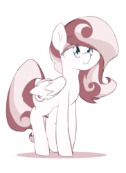 Size: 744x1024 | Tagged: safe, artist:akainu_pony, imported from derpibooru, oc, oc only, oc:double circle, pegasus, pony, cute, female, mare, simple background, smiling, solo, white background, wings