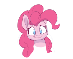 Size: 1500x1200 | Tagged: safe, artist:heir-of-rick, imported from derpibooru, pinkie pie, earth pony, pony, bust, cute, diapinkes, female, looking at you, mare, simple background, smiling, solo, white background