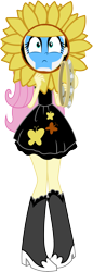 Size: 4448x12870 | Tagged: safe, edit, editor:grapefruitface, imported from derpibooru, fluttershy, equestria girls, rainbow rocks, absurd resolution, clothes, costume, female, flower, genesis, peter gabriel, simple background, solo, supper's ready, transparent background