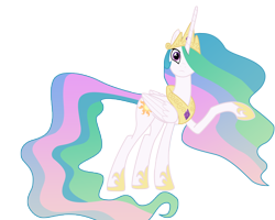 Size: 7500x6000 | Tagged: safe, artist:sunshi, imported from derpibooru, princess celestia, alicorn, pony, horse play, absurd resolution, female, mare, simple background, transparent background, vector