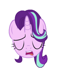 Size: 1622x2028 | Tagged: safe, artist:sonofaskywalker, imported from derpibooru, starlight glimmer, pony, the parent map, animated, blowing, female, floppy ears, gif, mare, meh, raised eyebrow, simple background, solo, starlight glimmer is not amused, starlight is not amused, transparent background, unamused