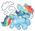 Size: 990x880 | Tagged: safe, artist:pinkiespresent, imported from derpibooru, rainbow dash, pegasus, pony, ><, autism, cloud, eyes closed, female, flying, mare, neurodivergent, neurodivergent headcanon, simple background, solo, stimming, transparent background, watermark