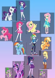 Size: 664x930 | Tagged: safe, editor:spike fancy, imported from derpibooru, applejack, fluttershy, pinkie pie, rainbow dash, rarity, sci-twi, spike, spike the regular dog, twilight sparkle, alicorn, dog, earth pony, pegasus, pony, unicorn, equestria girls, equestria girls series, my little pony: the movie, converse, cute, female, geode of fauna, geode of sugar bombs, geode of super speed, geode of super strength, geode of telekinesis, humane five, humane six, looking at you, magical geodes, male, mane six, sandals, shoes, sneakers, spike's dog collar, twilight sparkle (alicorn)