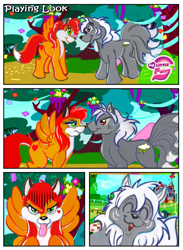 Size: 660x900 | Tagged: safe, artist:superbabsy123, imported from derpibooru, earth pony, pegasus, pony, aurora spencer, crossover, furry, heart, party, ponified, sweet apple acres, tongue out