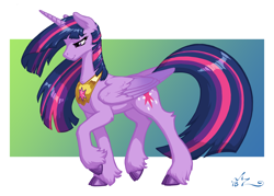 Size: 2100x1500 | Tagged: safe, artist:amarynceus, imported from derpibooru, part of a set, twilight sparkle, alicorn, pony, cel shading, cloven hooves, female, mare, raised hoof, realistic horse legs, solo, twilight sparkle (alicorn), ultimate twilight, unshorn fetlocks