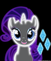 Size: 3624x4320 | Tagged: safe, artist:zantyarz, imported from derpibooru, rarity, pony, eyestrain warning, female, neon, simple background, solo