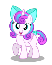 Size: 1024x1281 | Tagged: safe, artist:aleximusprime, imported from derpibooru, princess flurry heart, alicorn, pony, bow, cute, female, filly, flurrybetes, hair bow, looking at you, older, older flurry heart, simple background, solo, tail bow, transparent background, vector