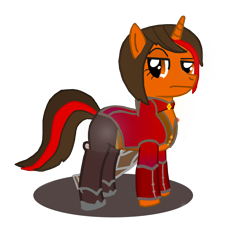 Size: 2010x2006 | Tagged: safe, artist:dashinravchania, derpibooru exclusive, imported from derpibooru, oc, oc only, oc:vivian, pony, unicorn, clothes, crossover, female, multicolored hair, multicolored tail, paladins, paladins: champions of the realm, ponified, raised eyebrow, simple background, solo, transparent background, vector, vivian, vivian (paladins)