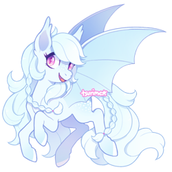 Size: 500x500 | Tagged: safe, artist:tsurime, imported from derpibooru, oc, oc only, bat pony, pony, simple background, solo, transparent background