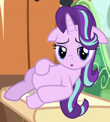 Size: 432x480 | Tagged: safe, imported from derpibooru, screencap, starlight glimmer, pony, unicorn, the parent map, cropped, draw me like one of your french girls, female, floppy ears, mare, solo