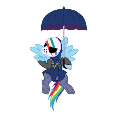 Size: 3392x3566 | Tagged: safe, artist:najibsg, imported from derpibooru, rainbow dash, pegasus, pony, blackmore, catch the rainbow, clothes, crossover, jojo's bizarre adventure, simple background, stand, steel ball run, transparent background