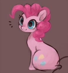 Size: 500x542 | Tagged: safe, artist:kei05, imported from derpibooru, pinkie pie, earth pony, pony, female, mare, simple background, smiling, solo