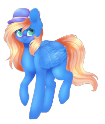 Size: 1946x2309 | Tagged: safe, artist:twinkepaint, imported from derpibooru, oc, oc only, oc:scootalight heart, pegasus, pony, cap, female, hat, mare, simple background, solo, transparent background