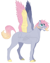 Size: 1240x1575 | Tagged: safe, artist:bijutsuyoukai, imported from derpibooru, oc, oc only, pegasus, pony, magical lesbian spawn, male, offspring, parent:derpy hooves, parent:fluttershy, parents:derpyshy, simple background, solo, stallion, transparent background