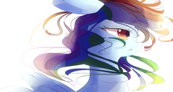 Size: 846x454 | Tagged: safe, artist:tohupo, imported from derpibooru, rainbow dash, pegasus, pony, female, mare, simple background, solo, white background