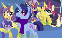 Size: 1024x642 | Tagged: safe, artist:mobian-gamer, imported from derpibooru, comet tail, moondancer, cometdancer, female, magical lesbian spawn, male, offspring, parent:rainbow dash, parent:twilight sparkle, parents:cometdancer, parents:twidash, shipping, straight