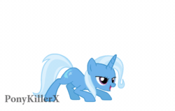 Size: 550x350 | Tagged: safe, artist:php58, artist:ponykillerx, deleted from derpibooru, imported from derpibooru, trixie, pony, unicorn, animated, female, mare, simple background, solo, white background