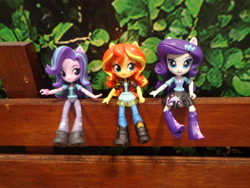 Size: 4608x3456 | Tagged: safe, imported from derpibooru, rarity, starlight glimmer, sunset shimmer, equestria girls, doll, equestria girls minis, female, irl, photo, singapore, toy