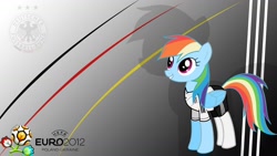 Size: 1191x670 | Tagged: safe, artist:isegrim87, edit, imported from derpibooru, rainbow dash, clothes, football, germany, socks, sports, vector