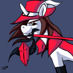 Size: 1280x1280 | Tagged: safe, derpibooru exclusive, imported from derpibooru, oc, oc only, object pony, original species, pony, cape, cigarette, clothes, crossover, ffxiv, final fantasy, final fantasy xiv, male, objectification, ponified, rapier, red mage, soft shading, solo, sword, weapon