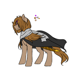 Size: 1024x1024 | Tagged: safe, artist:kimyowolf, imported from derpibooru, oc, oc only, oc:james, earth pony, pony, cloak, clothes, male, scarf, simple background, solo, stallion, transparent background