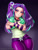 Size: 750x1000 | Tagged: safe, artist:racoonsan, imported from derpibooru, aria blaze, human, equestria girls, adorasexy, breasts, busty aria blaze, clothes, curvy, cute, explicit source, eyeshadow, female, gem, hourglass figure, humanized, jeans, looking at you, makeup, nail polish, pants, sexy, siren gem, solo, stupid sexy aria blaze