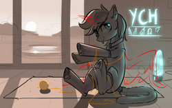 Size: 3762x2358 | Tagged: safe, artist:vincher, imported from derpibooru, oc, oc only, pony, advertisement, solo, ych example, your character here