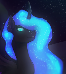 Size: 530x593 | Tagged: safe, artist:hidziek, artist:noctivage, imported from derpibooru, nightmare moon, alicorn, pony, female, solo, stars