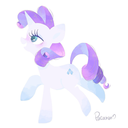 Size: 1307x1307 | Tagged: safe, artist:1drfl_world_end, imported from derpibooru, rarity, pony, unicorn, female, mare, simple background, solo, white background