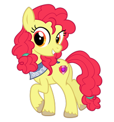 Size: 2800x3000 | Tagged: safe, alternate version, artist:cheezedoodle96, imported from derpibooru, apple bloom, earth pony, pony, .svg available, alternate hairstyle, female, filly, headcanon, looking at you, neckerchief, older apple bloom, simple background, smiling, solo, svg, teenage apple bloom, teenager, transparent background, unshorn fetlocks, vector