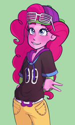 Size: 836x1384 | Tagged: safe, artist:artomicmuffin, imported from derpibooru, pinkie pie, dance magic, equestria girls, spoiler:eqg specials, female, looking at you, mc pinkie, solo