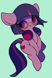 Size: 787x1177 | Tagged: safe, artist:ccc, imported from derpibooru, earth pony, pony, female, glasses, headphones, japan racing association, mare, not twilight sparkle, pop team epic, pop team epic kinen, sabukaru kuso hinba, simple background, solo