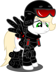 Size: 1280x1634 | Tagged: safe, artist:buckeyescozycafe, artist:fletcherthehuntress, imported from derpibooru, oc, oc only, oc:aubrey winters, pegasus, pony, armor, female, helmet, mare, simple background, solo, transparent background