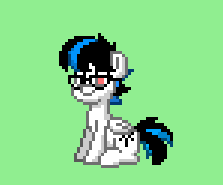 Size: 223x185 | Tagged: safe, derpibooru exclusive, imported from derpibooru, oc, oc:mcqueen, pegasus, pony, pony town, glasses, sitting