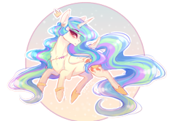 Size: 3508x2480 | Tagged: safe, artist:dino_horse, imported from derpibooru, princess celestia, pony, blushing, cute, cutelestia, female, high res, mare, present, profile, simple background, solo, transparent background