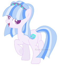 Size: 1024x1106 | Tagged: safe, artist:roserooibos, imported from derpibooru, oc, oc:spectacle, earth pony, pony, female, magical lesbian spawn, mare, offspring, parent:coloratura, parent:sapphire shores, simple background, solo, transparent background