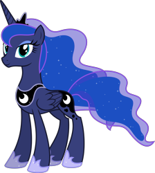 Size: 6400x7136 | Tagged: safe, artist:parclytaxel, imported from derpibooru, princess luna, alicorn, pony, .svg available, absurd resolution, female, looking at you, mare, simple background, smiling, solo, transparent background, vector