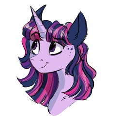 Size: 564x564 | Tagged: safe, artist:scarletskitty12, imported from derpibooru, twilight sparkle, female, redesign, simple background, smiling