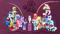 Size: 1191x670 | Tagged: safe, artist:isegrim87, edit, imported from derpibooru, applejack, big macintosh, cheerilee, derpy hooves, dinky hooves, dj pon-3, doctor whooves, fluttershy, lyra heartstrings, minuette, octavia melody, pinkie pie, rainbow dash, rarity, sea swirl, soarin', time turner, trixie, twilight sparkle, vinyl scratch, clothes, croatia, czech republic, denmark, england, euro 2012, football, france, germany, greece, ireland, italy, poland, portugal, russia, socks, spain, sports, sweden, the netherlands, the ukraine, world cup