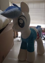 Size: 590x821 | Tagged: safe, artist:bladespark, imported from derpibooru, oc, oc only, oc:treforce, giant plushie, irl, photo, plushie