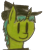 Size: 1384x1572 | Tagged: safe, artist:antique1899, imported from derpibooru, oc, oc only, oc:live "derp" bait, pony, fallout equestria, bust, fallout, hat, request, simple background, solo, traditional art, transparent background