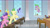 Size: 2880x1610 | Tagged: safe, edit, edited screencap, imported from derpibooru, screencap, berry blend, berry bliss, citrine spark, fire quacker, huckleberry, peppermint goldylinks, spike, dragon, earth pony, pegasus, pony, unicorn, marks for effort, classroom, dead poets society, desk, eyes closed, female, flying, friendship student, hoof on chest, male, mare, oh captain my captain, oh dragon my dragon, salute, stallion, students, teaching, winged spike, wings