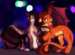 Size: 1748x1287 | Tagged: safe, artist:sturpunshie, imported from derpibooru, oc, commission, couple, love, my little pony